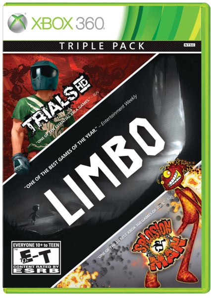 3 Pack Limbo, Trials HD, Splosion Xbox 360