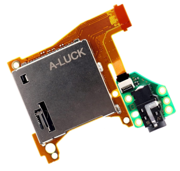 Pelikorttipes&auml; & kuulokeliit&auml;nt&auml; Nintendo Switch Lite